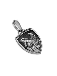 St. Michael Amulet in Sterling Silver