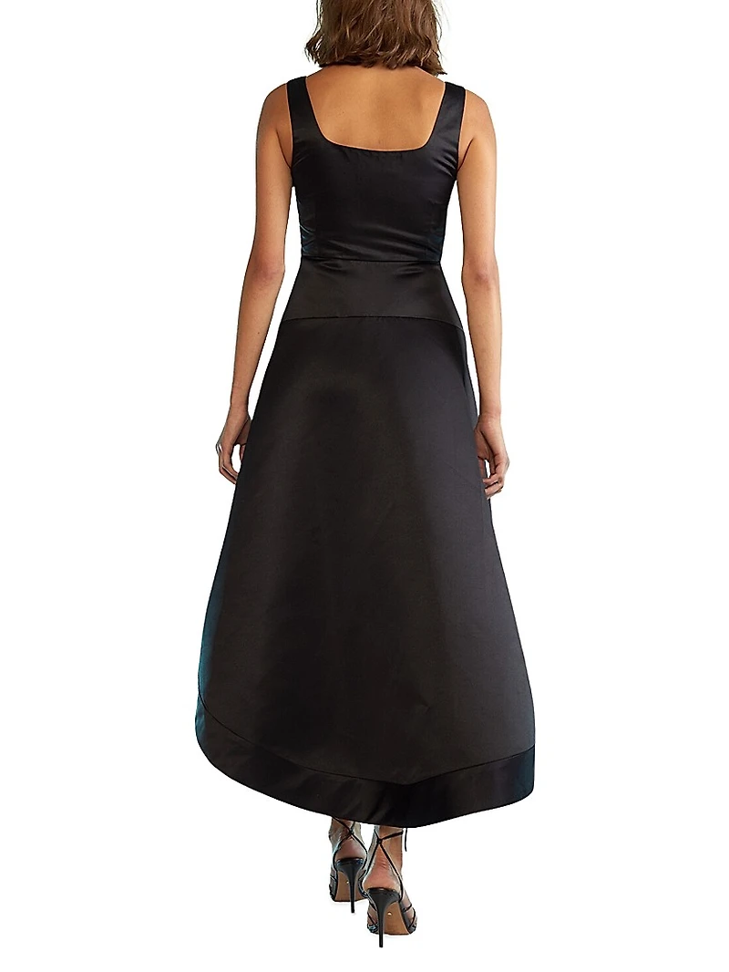 Satin Hi-Lo Dress