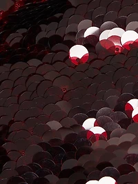 Sequined Fitted Asymmetric Ruched Gown