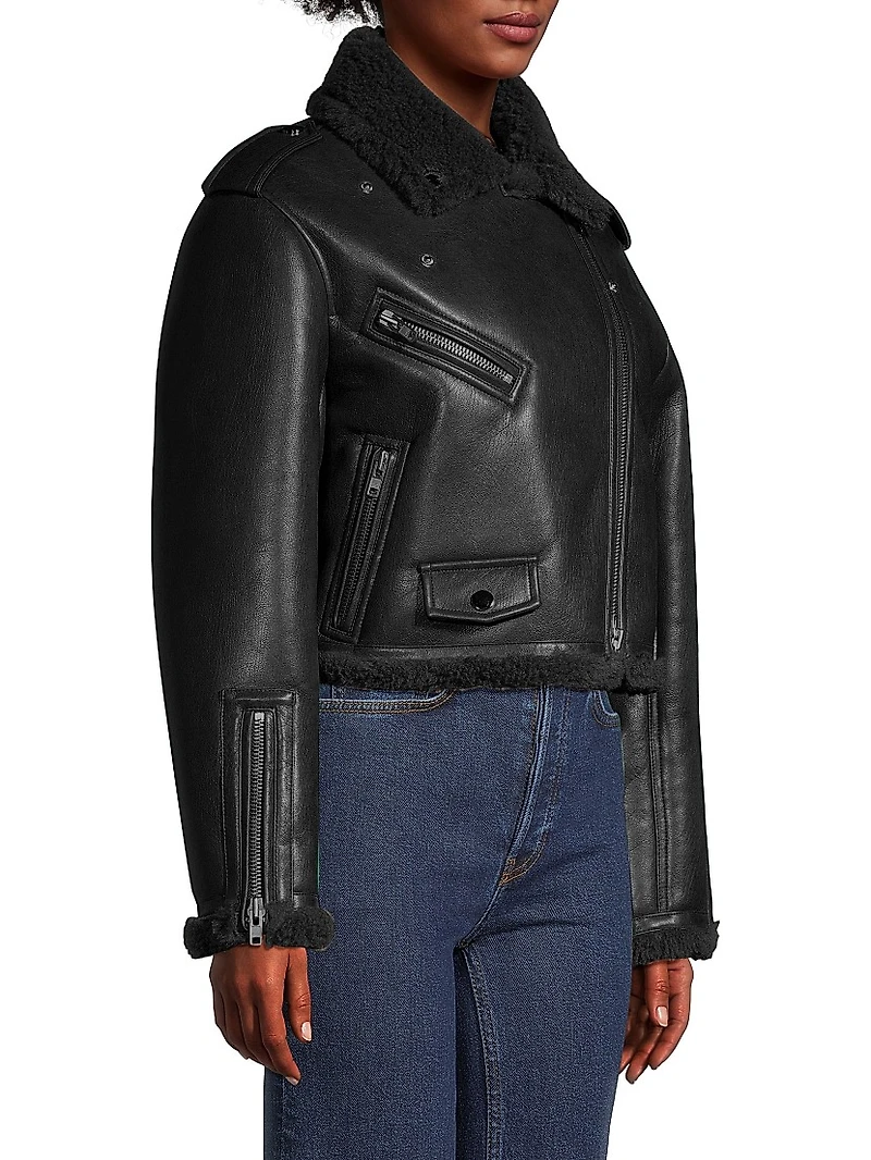 Lillia Faux Leather Jacket