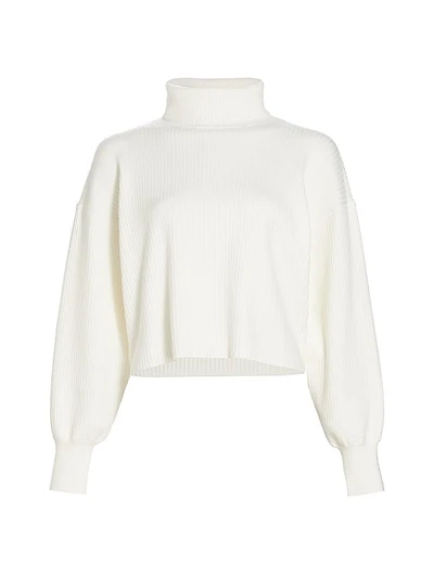 Rib-Knit Cropped Sweater