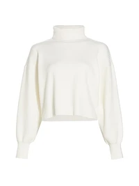 Rib-Knit Cropped Sweater