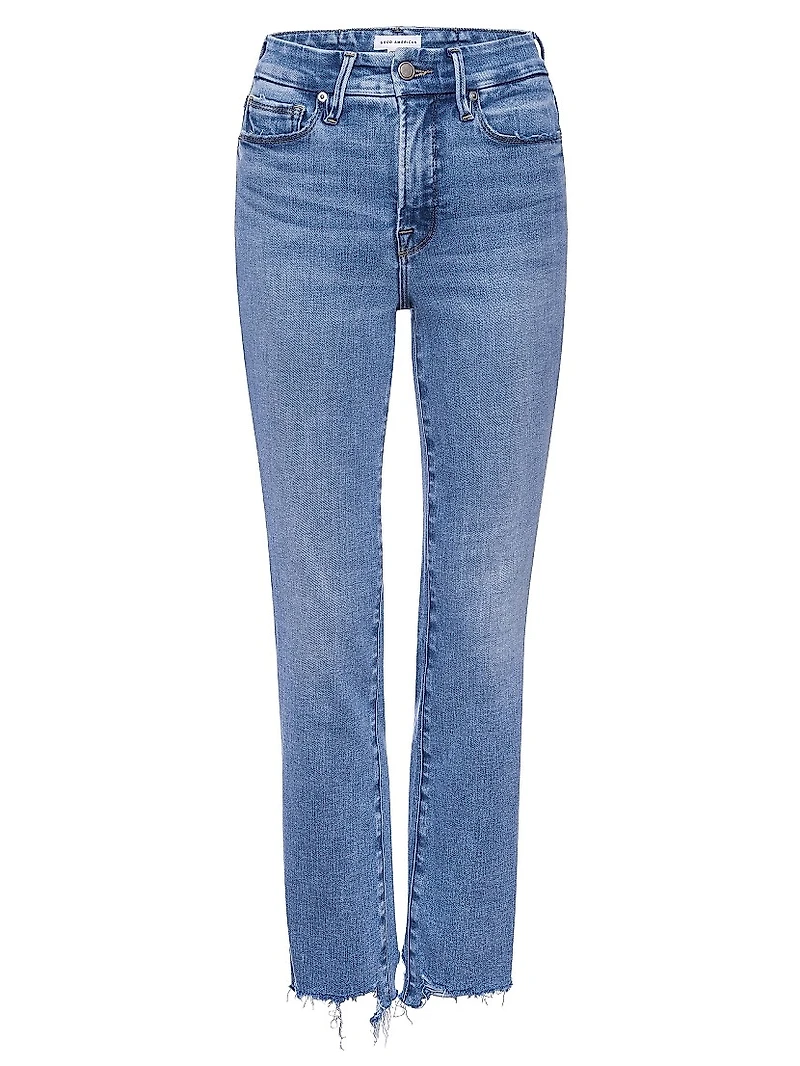 Good Legs High-Rise Stretch Straight Ankle Jeans
