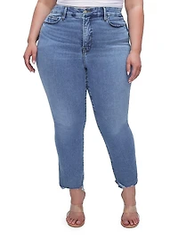 Good Legs High-Rise Stretch Straight Ankle Jeans