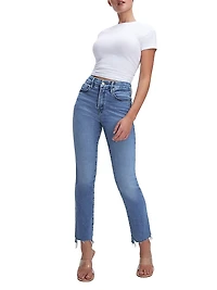 Good Legs High-Rise Stretch Straight Ankle Jeans