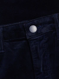 Stevie Velvet High-Rise Boot-Cut Pants