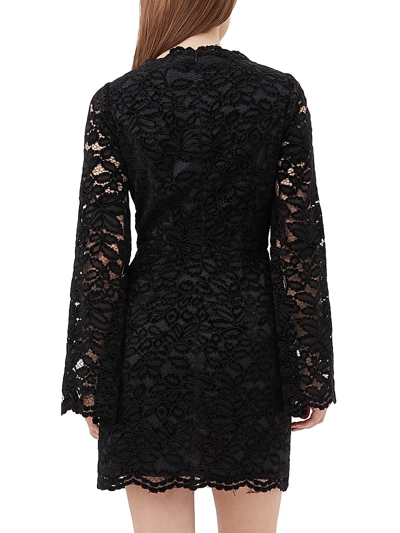 Jinnie Lace Overlay Mini-Dress