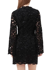 Jinnie Lace Overlay Mini-Dress