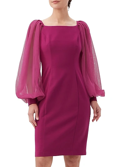 Tamadachi Tulle-Sleeve Minidress