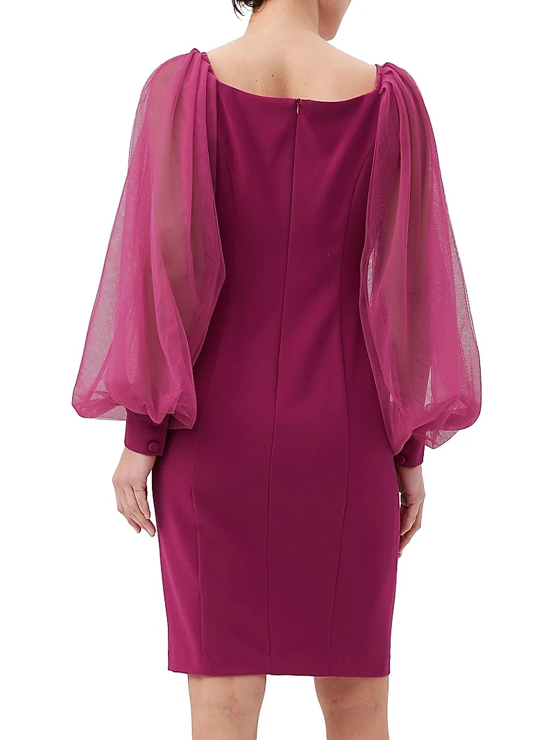 Tamadachi Tulle-Sleeve Minidress