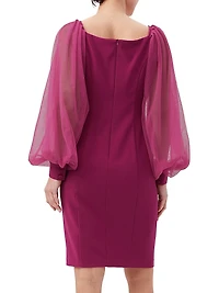 Tamadachi Tulle-Sleeve Minidress