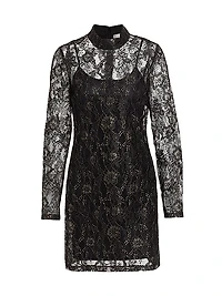 Cassidy Metallic Lace Minidress