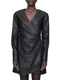 Joey Draped Satin Minidress