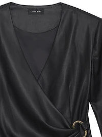 Joey Draped Satin Minidress