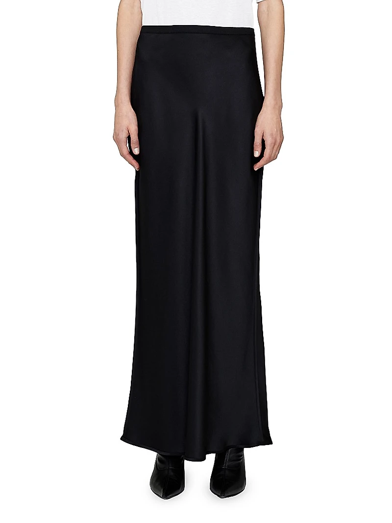 Bar Silk Maxi Skirt