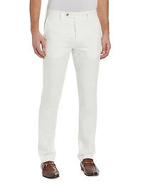 COLLECTION Linen Crease-Front Trousers