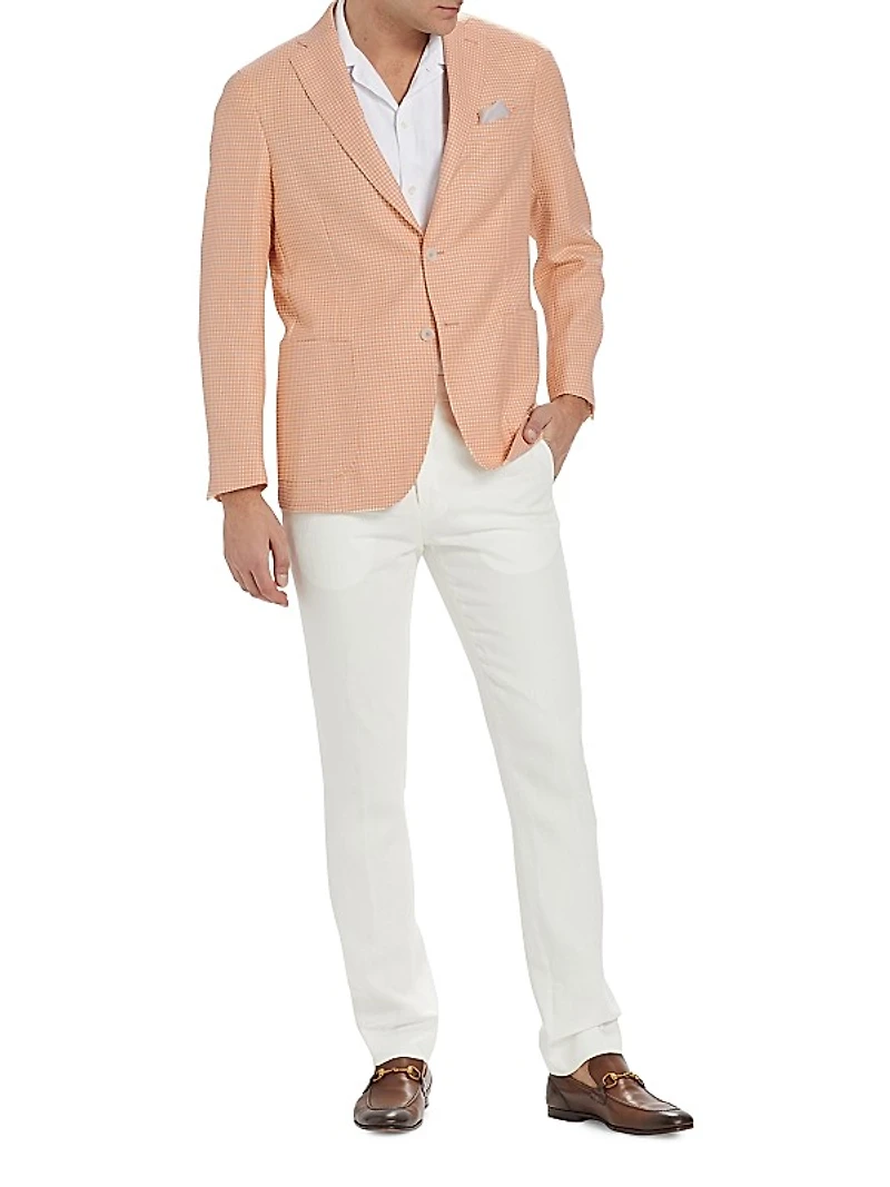COLLECTION Linen Crease-Front Trousers