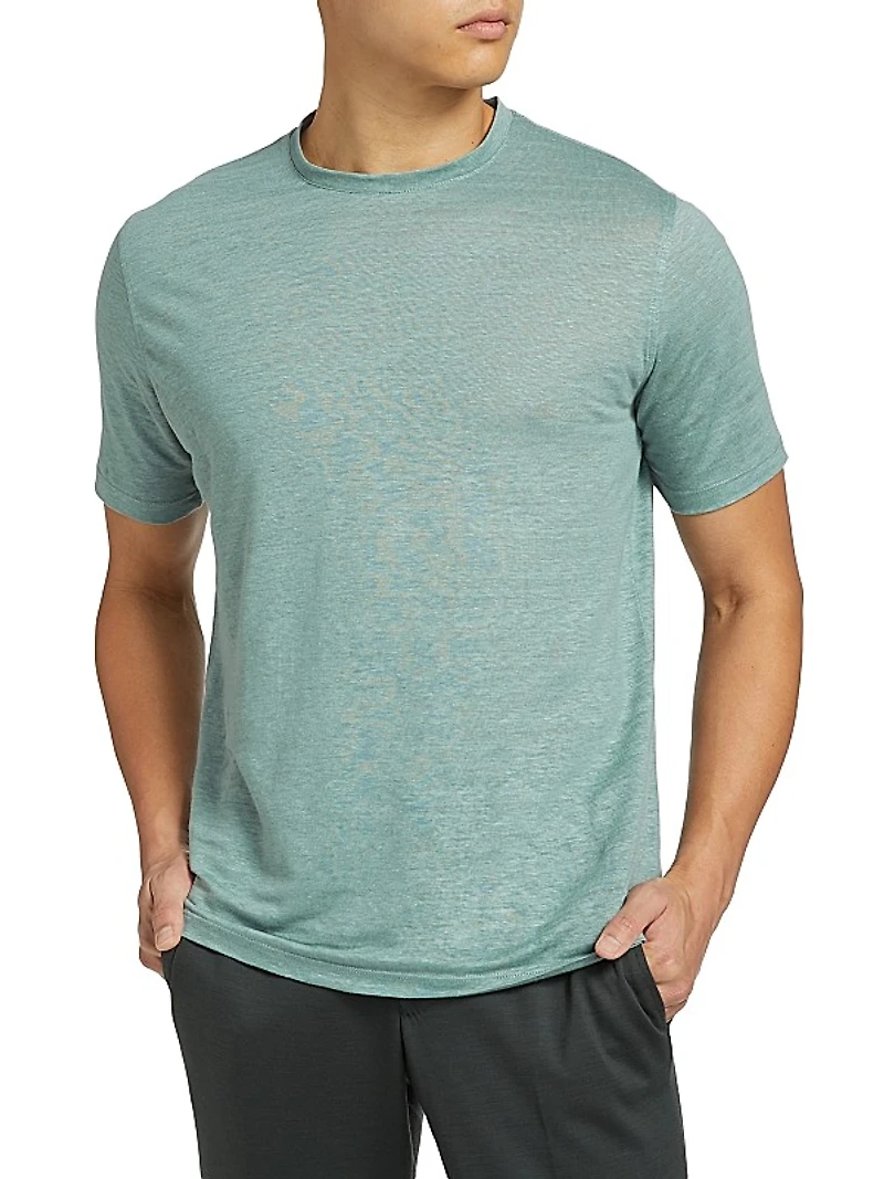 COLLECTION Linen Crewneck T-Shirt