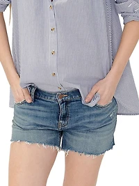 The Under Bump Cut Off Maternity Shorts