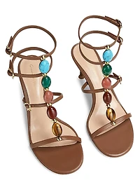 Shanti 70MM Nappa Leather Sandals