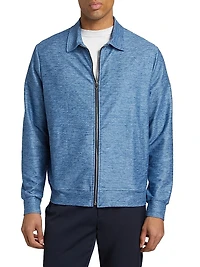 Slim-Fit Herrington Cotton & Linen-Blend Jacket