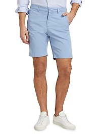 Slim-Fit Garment-Dyed Cotton-Blend Chino Shorts