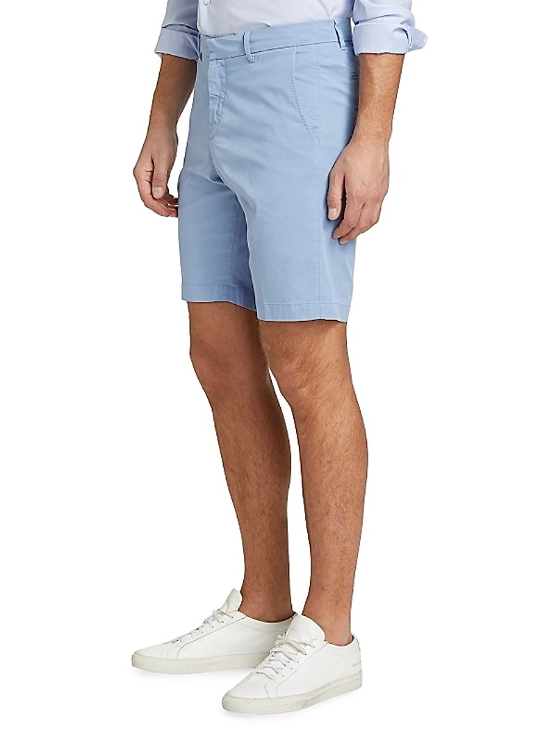Slim-Fit Garment-Dyed Cotton-Blend Chino Shorts