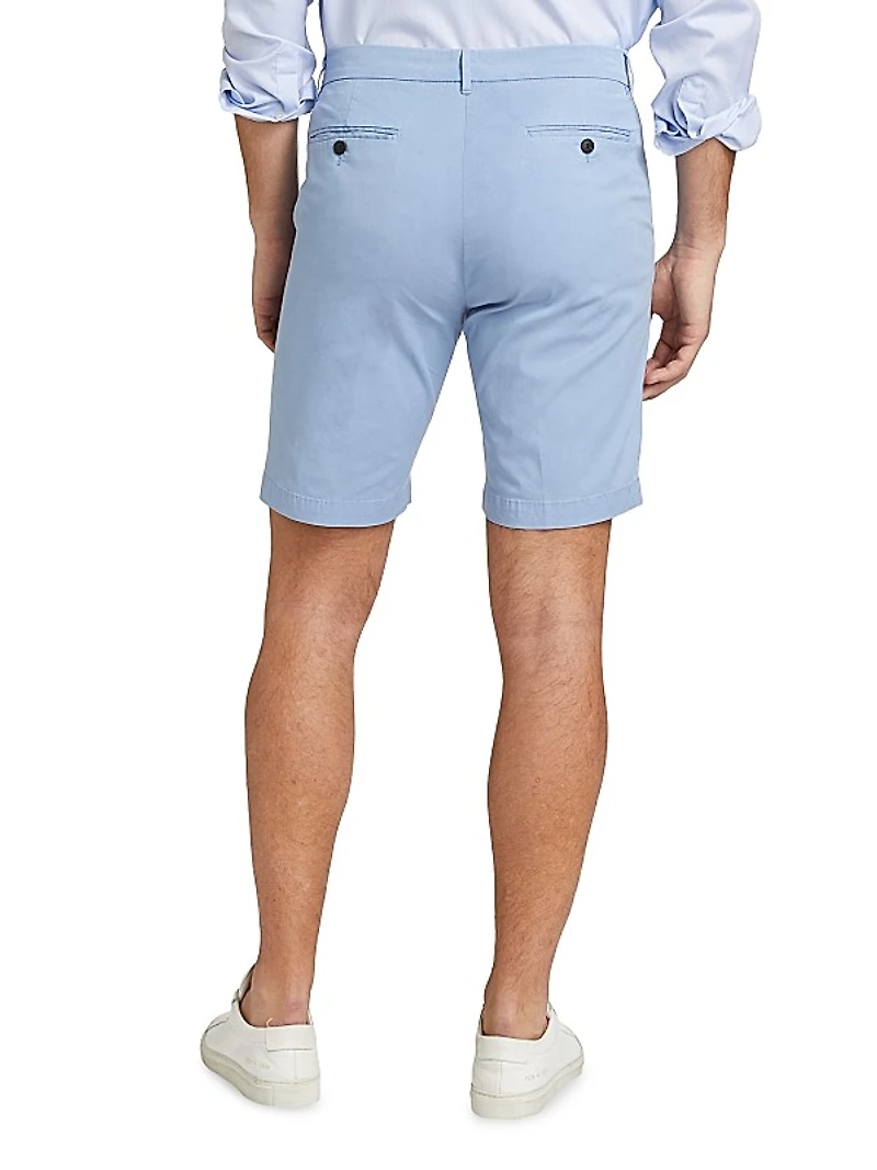 Slim-Fit Garment-Dyed Cotton-Blend Chino Shorts