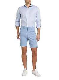 Slim-Fit Garment-Dyed Cotton-Blend Chino Shorts