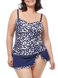 Drawstring Skirt Bikini Bottoms