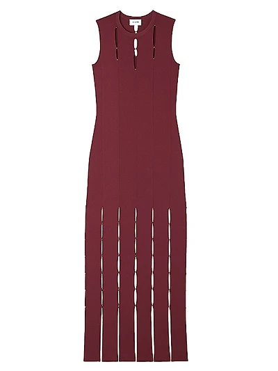 Evening Beaded Knit Gown