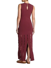 Evening Beaded Knit Gown