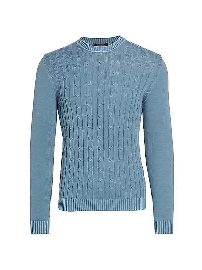 COLLECTION Garment-Dyed Cotton Crewneck Sweater
