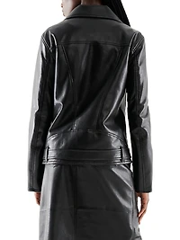 Brando Recycled Leather Boyfriend Jacket
