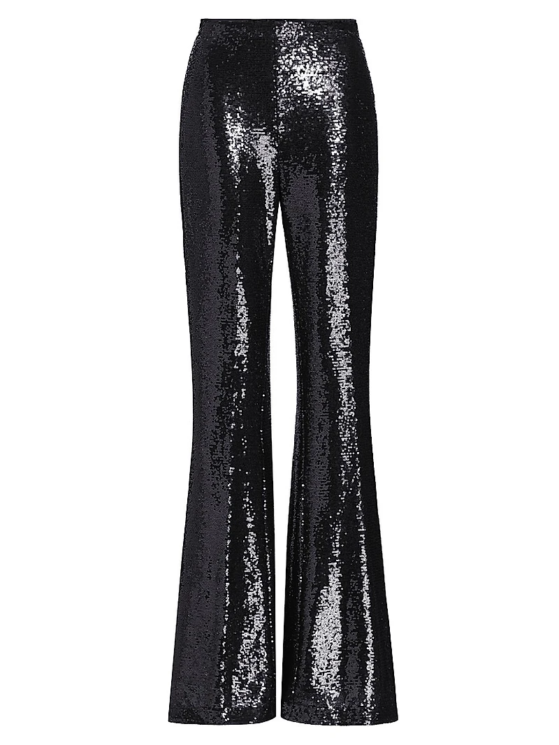 Honor Flared Sequined Pants