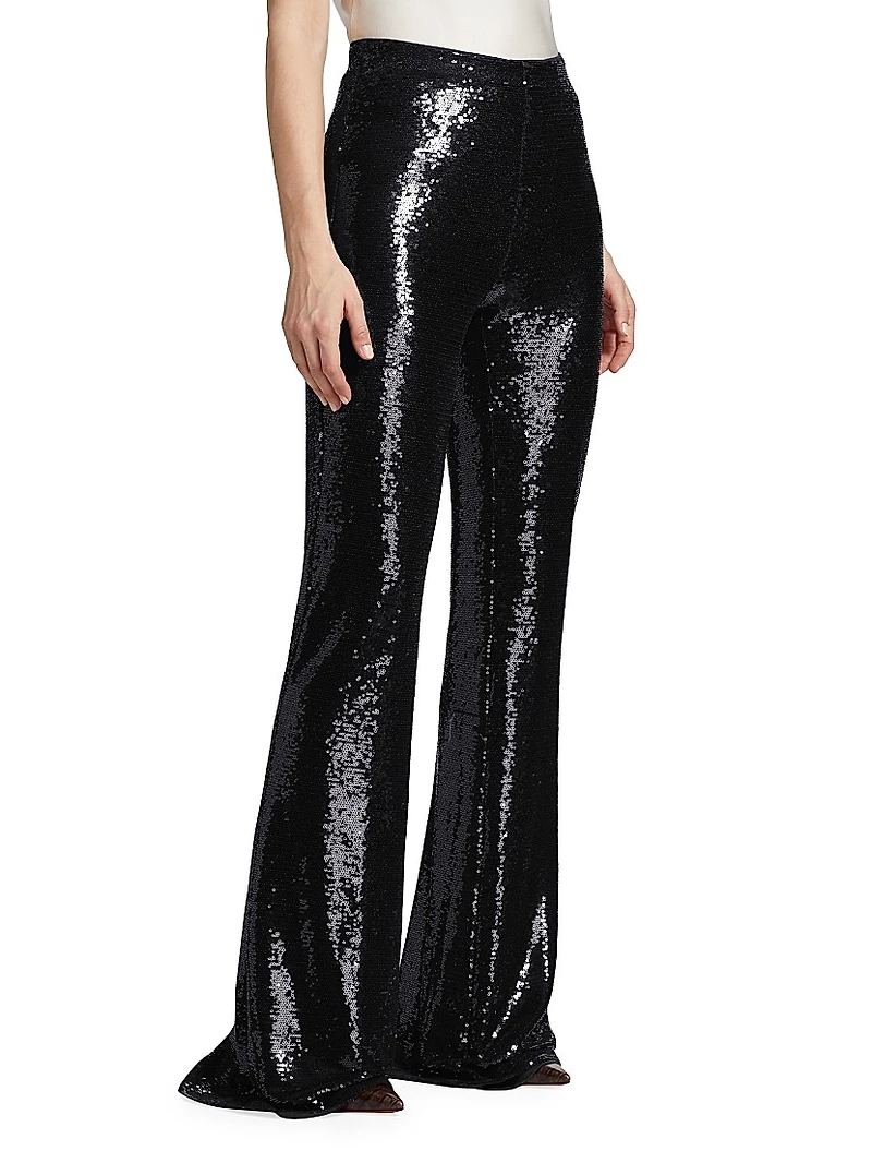Honor Flared Sequined Pants