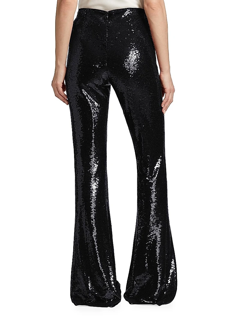 Honor Flared Sequined Pants