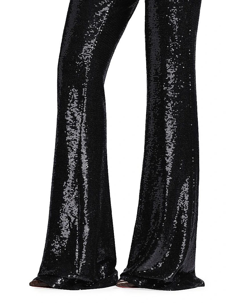 Honor Flared Sequined Pants