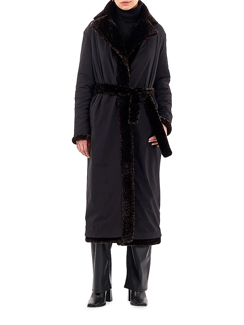 Reversible Shearling Lamb Coat