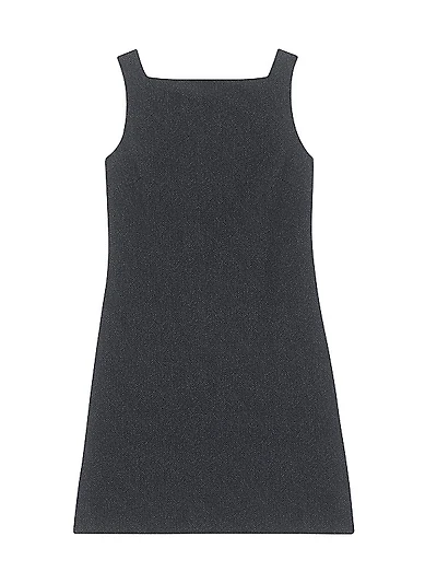 Square-Neck Sheath Minidress