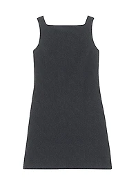 Square-Neck Sheath Minidress
