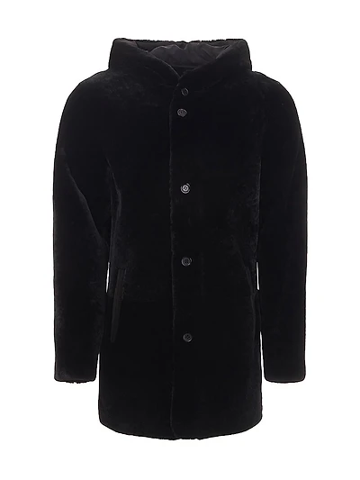 Reversible Shearling Lamb Parka Jacket