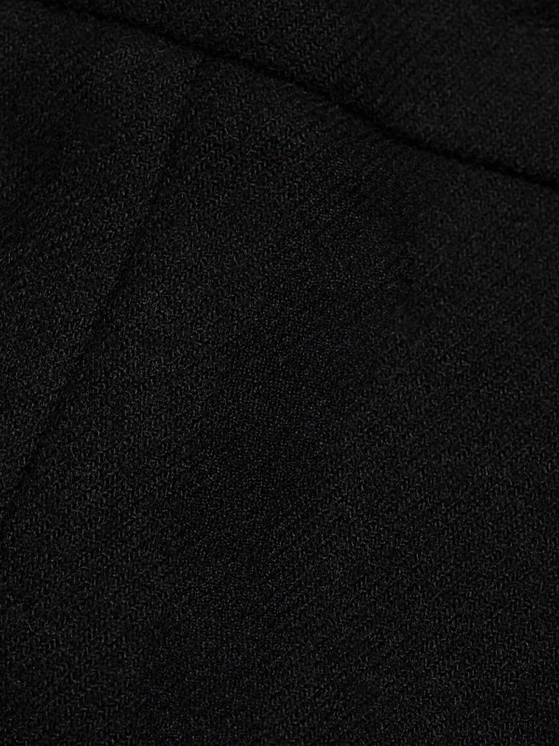 Mid-Rise Wool-Blend Cropped Pants