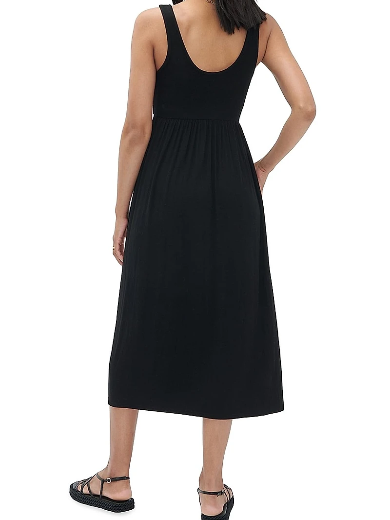 The Softest Rib Maternity Nursing Friendly Tank Dress