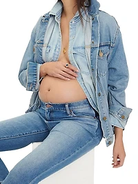 The Classic Maternity Jean Jacket