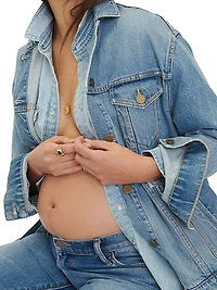 The Classic Maternity Jean Jacket