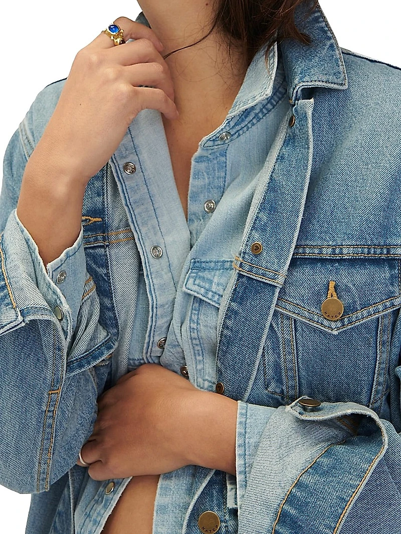 The Classic Maternity Jean Jacket