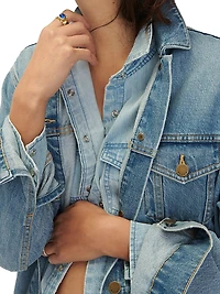 The Classic Maternity Jean Jacket