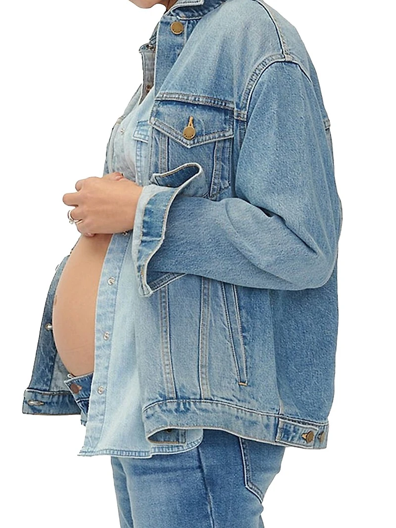 The Classic Maternity Jean Jacket