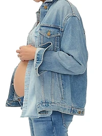 The Classic Maternity Jean Jacket